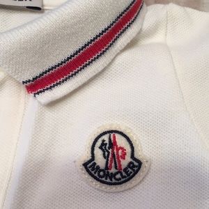 Ivory/rd/navy Baby Moncler onepiece